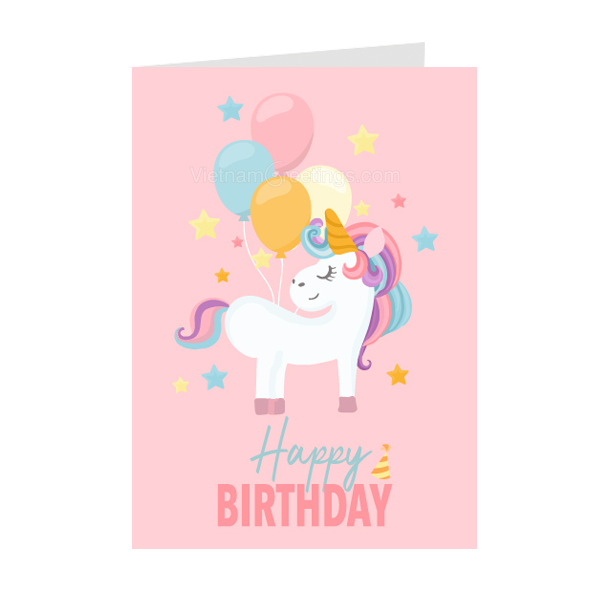 Thiệp sinh nhật Birthday - Thiệp Grey nhỏ 07BD25