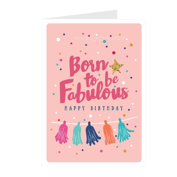 Thiệp sinh nhật Birthday- Thiệp Grey 10BD43