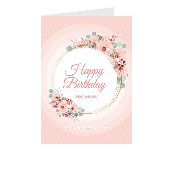 Thiệp sinh nhật Birthday- Thiệp Grey nhỏ 07BD28