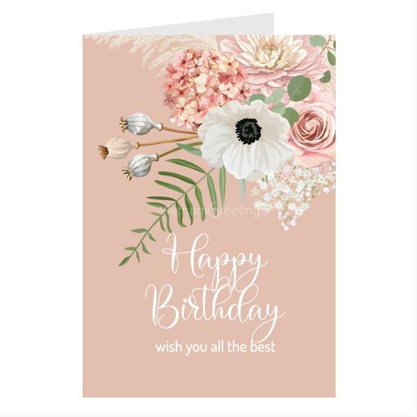 Thiệp sinh nhật Birthday- Thiệp Grey 10BD45