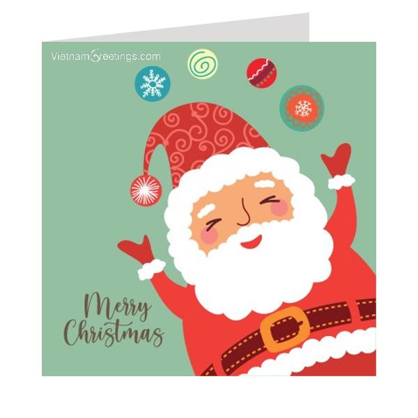 Thiệp giáng sinh Noel Christmas - Thiệp Grey 09XM54