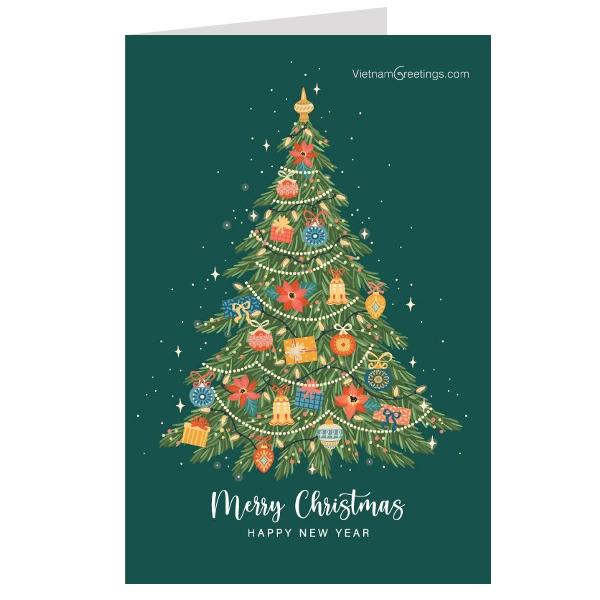 Thiệp giáng sinh Noel Christmas - Thiệp Greenwood XM47