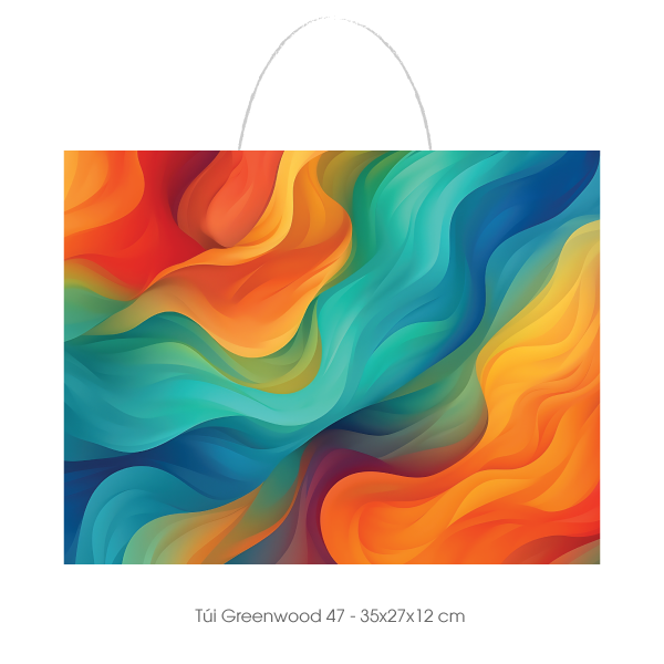 Túi giấy, túi đựng rượu đôi T47 - Túi Greenwood 27x20x11cm