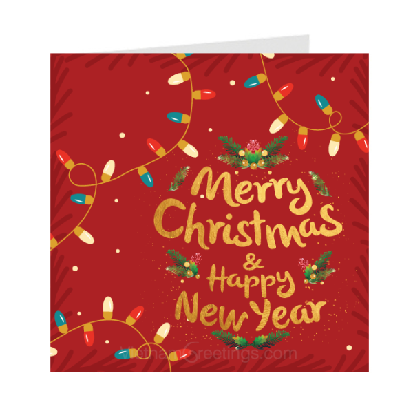 Thiệp giáng sinh Noel Christmas - Thiệp Grey 09XM67 - KT 9x9cm