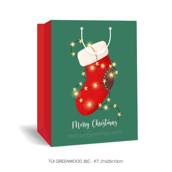 Túi Noel Giáng sinh T35C – 21x25x10cm