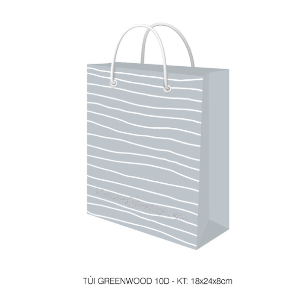 Túi giấy đựng quà T10D - KT 18x24x8cm