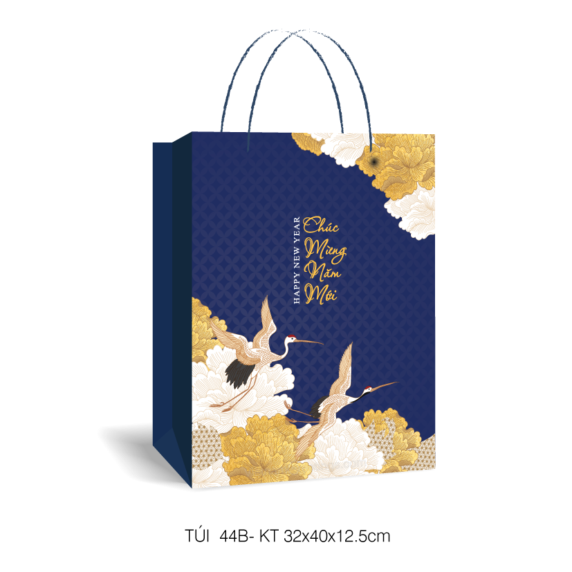 Túi quà tết, túi đựng quà chúc mừng năm mới T44B - 40x32x12.5cm