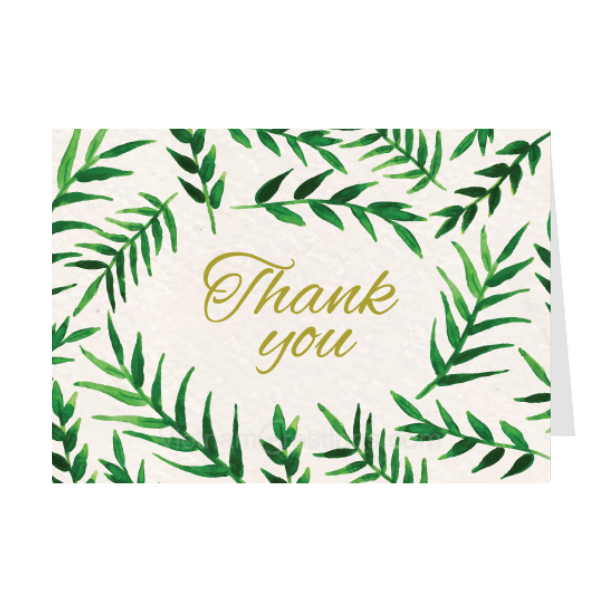 Thiệp cảm ơn Thank you - Thiệp Grey nhỏ 07TY15 – KT 7.5x10.5cm
