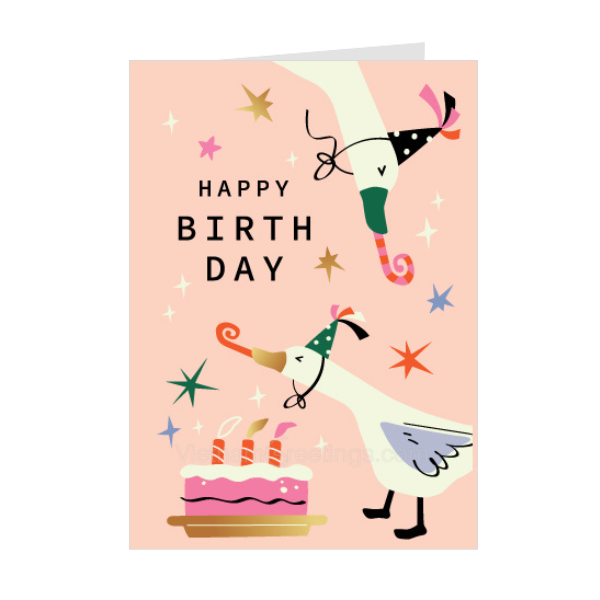 Thiệp sinh nhật Birthday - Thiệp Grey nhỏ 07BD42 – KT 7.5x10.5cm