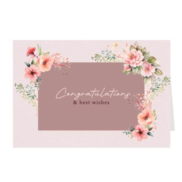 Thiệp chúc mừng -Thiệp Grey 10- CG14  KT: 10x15cm