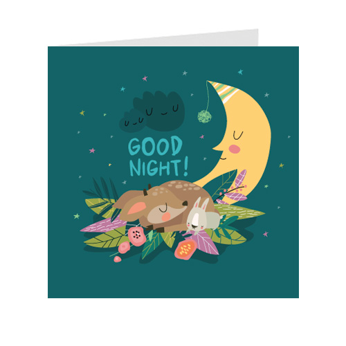 Thiệp Good night - 09-JB18