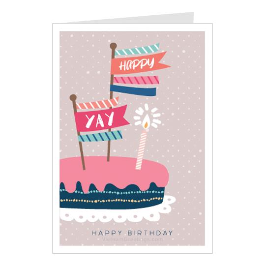 Thiệp sinh nhật Birthday - Thiệp Grey 10BD36