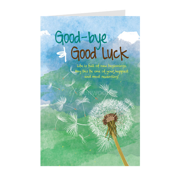 Thiệp chia tay good bye & good luck - Tặng bạn bè dịp cuối năm