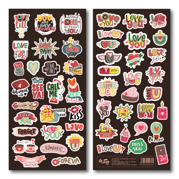 Sticker trang trí - sticker tình yêu S07