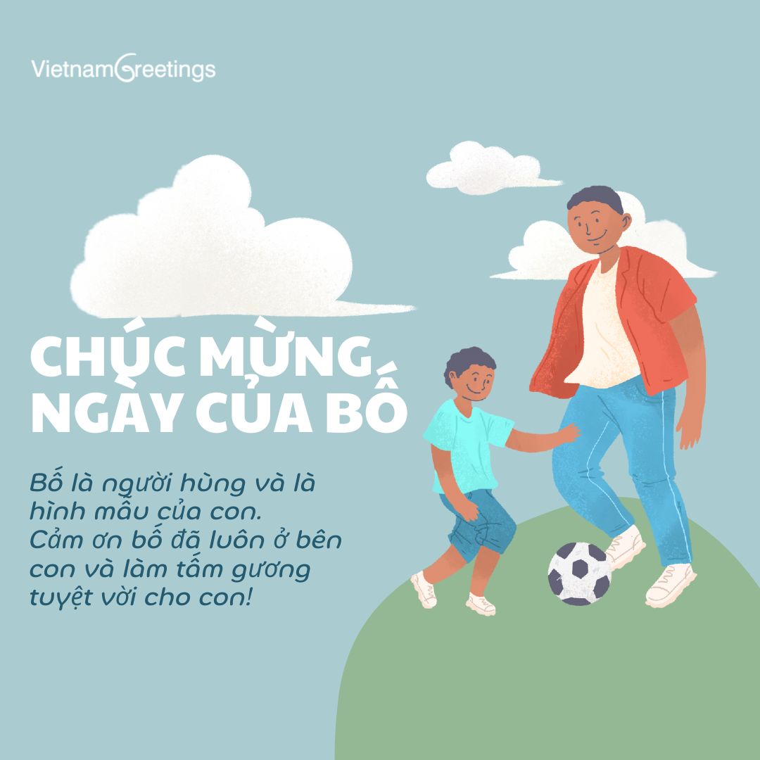 Thiệp Chúc mừng ngày của Bố- Happy Father's day