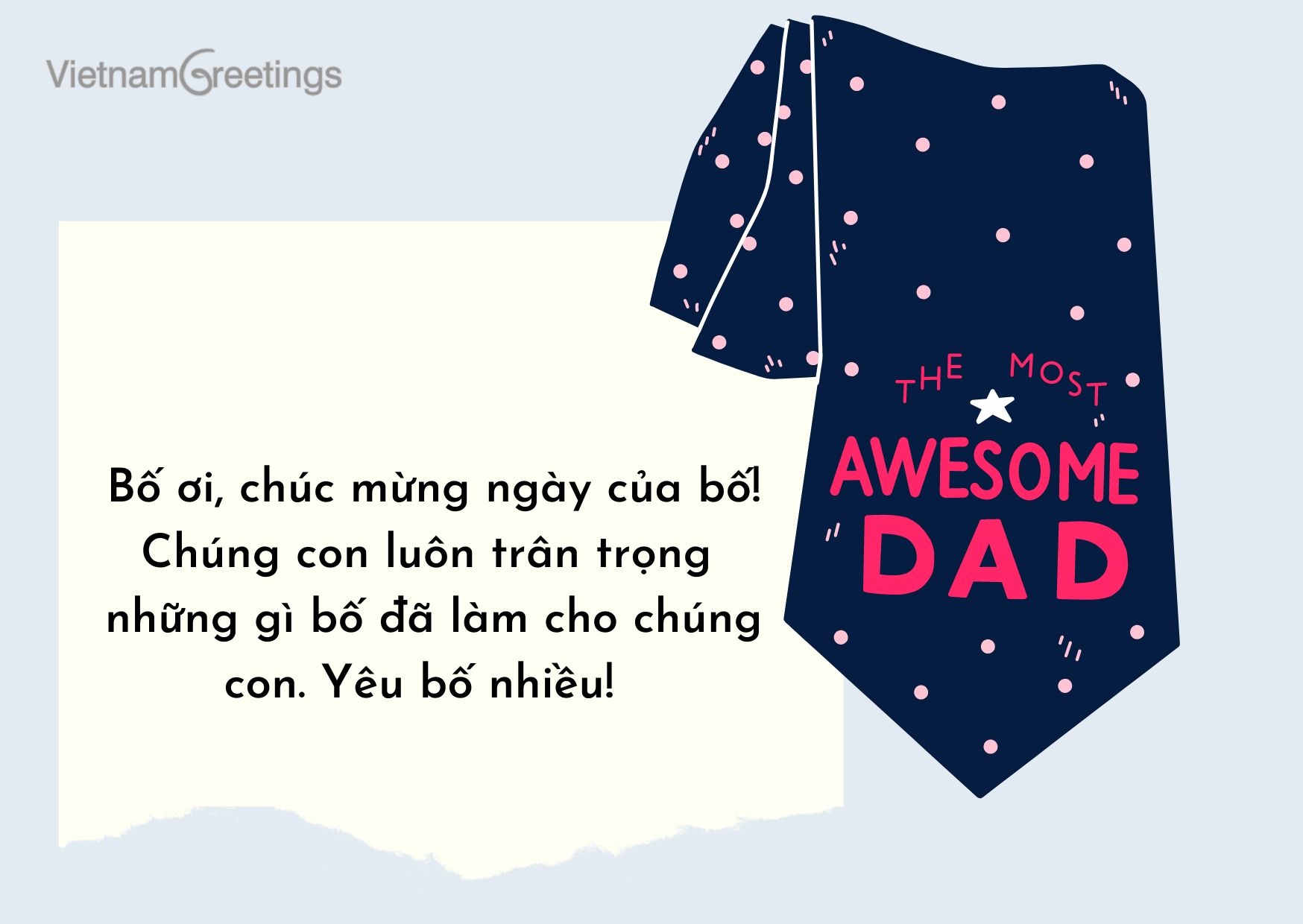 Thiệp Chúc mừng ngày của Bố- Happy Father's day